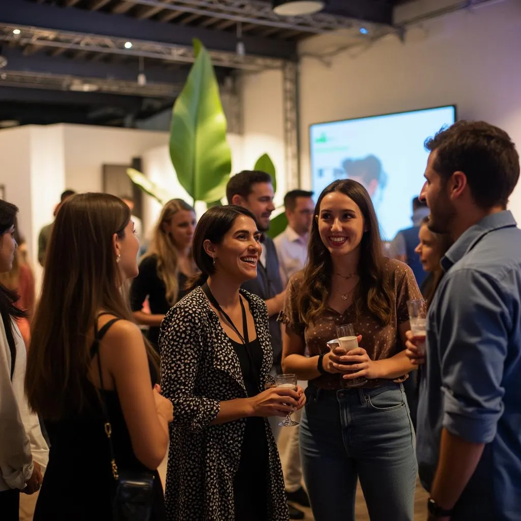 Successful Australian entrepreneurs at a Plant networking event