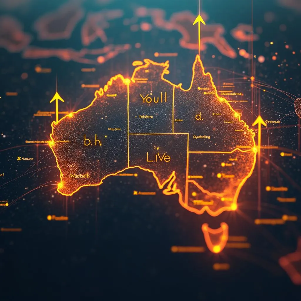 Strategic map of Australia for market entry